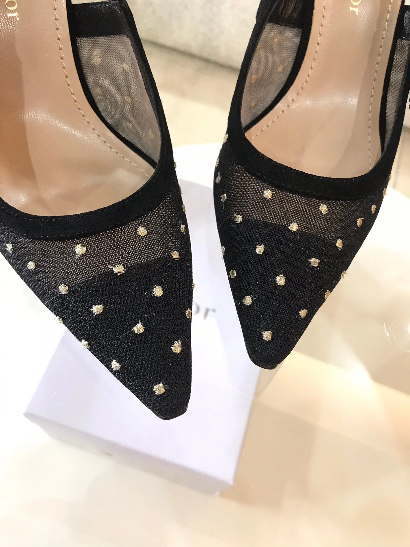 coco-- embroidery Heel height 1  6.5  9.5 slingback item : B-X024B25138